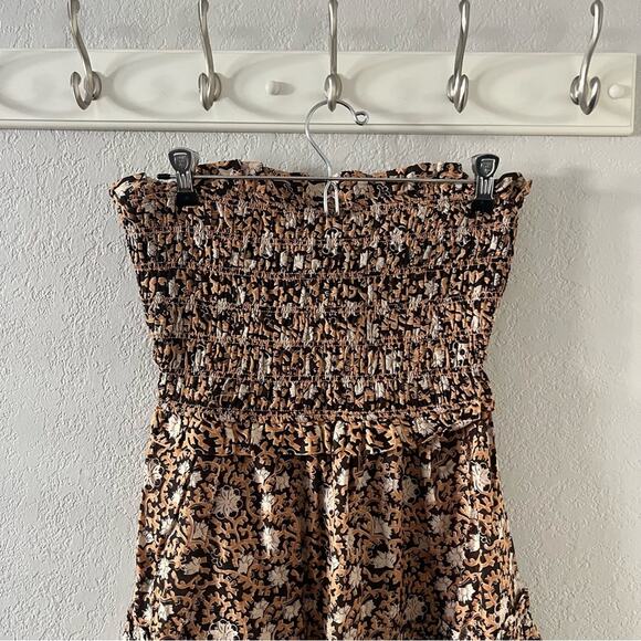 Sea Irina Strapless Smocked Swim Cover Up Mini Dress - Picture 4 of 7